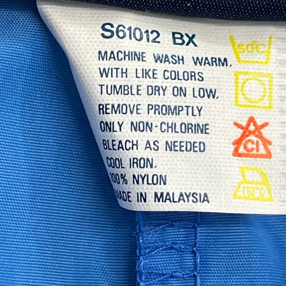 Vintage Blue Nylon Windbreaker Athletic Swishy Lightweight Drawstring Pants XL - Picture 4 of 8